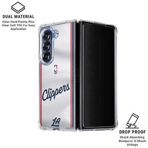 NBA Los Angeles Clippers Team Jersey Galaxy Z Fold6 Clear Case
